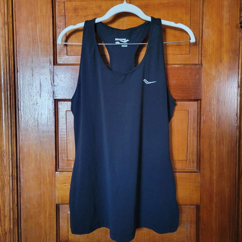 Athletic racer back tank top